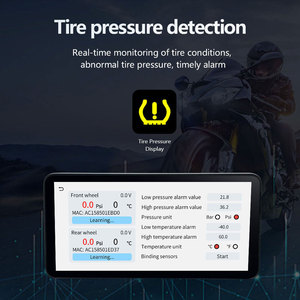 Pantalla de navegación para motocicleta CarPlay Android Auto 6,3 "Pantalla HD actualización OTA brillante IPS TPMS compatible con cualquier <span class=keywords><strong>Moto</strong></span> - Product Image 2