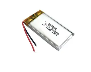prismatic cell flexible 3.7V 602035 380mAh smart rechargeable lipo lithium ion polymer battery
