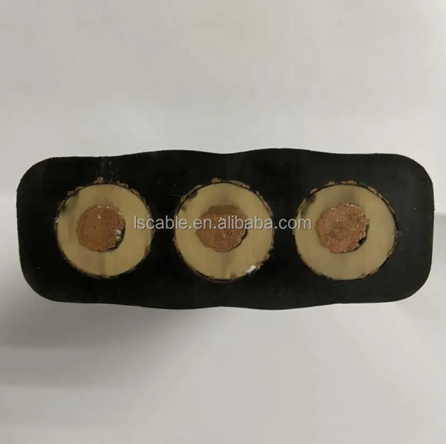 Industrial Flat Cable Yffb/Yvfb 3*35+1*10 3*16mm 5*6mm 4*25mm Elevator Power Cord Customised Crane Cable Halogen-free Flame