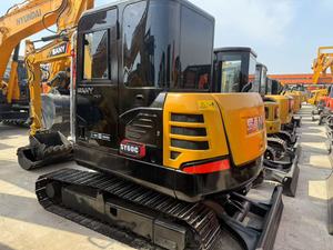 Excelente Excavadora Sany60 Usada, Modelo 2022, Maquinaria Pesada de Construcción con Motor, Bomba de Engranajes y Bajo Número de Horas, en Venta - Product Image 2