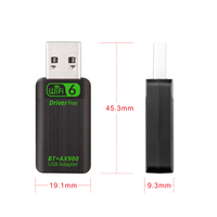 Adaptador Inalámbrico para PC con Bluetooth 5.4, Dongle Combinado WiFi 6 AX900, Mini Adaptador USB WiFi Inalámbrico de 2.4 y 5 GHz, Adaptador de Red de Baja Latencia
