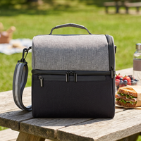 Vente directe d'usine, sac isotherme portable pour le camping en plein air, en tissu Oxford épais, double couche, pour pique-nique