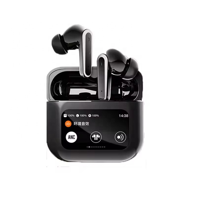 Q30 AI Translator Earbuds V5.4 Version ANC Touch Smart Screen Real-Time Translation In-Ear Wireless Headset Digital Display