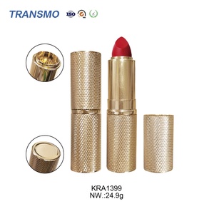 Recyclable Aluminum Luxury Lipstick Packaging Custom logo Lipstick <b>Container</b> Metal Gold Lipstick Tube - Product Image 1
