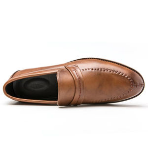 Zapatos Oxford de Cuero Genuino para Hombre, Estilo Italiano de Alta Gama, Hechos a Mano, para Boda, con Cierre Deslizante, Otoño, Ligeros, Bordados, Camuflaje - Product Image 3