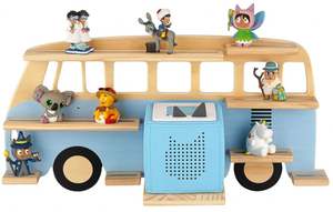 Estante para Figuras Tonie de Madera con Certificación FSC y BSCI - para hasta 32 Figuras Tonie (Magnéticas) - Diseño de Autobús para Niños y Niñas - Estante Independiente o Colgante - Product Image 2