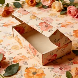 Emballage cadeau personnalisé pour tampons, emballage écologique en matériaux recyclés, carré, brun, kraft, ondulé, portable, éponge - Product Image 3