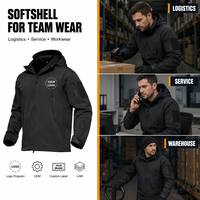 Veste tactique OEM coupe-vent pour homme, en softshell imprimé, tissu à séchage rapide, grandes tailles, vestes de travail en softshell