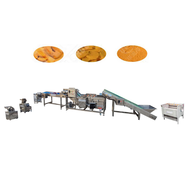 Automatic Electric Ginger Processing Line 220/380V Voltage Customizable Capacity Pelling Washing Cutting Drying Grinding