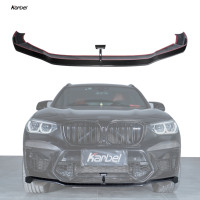 Lame avant Karbel style KB en fibre de carbone sèche, séparateur de pare-chocs arrière brillant 3D pour BMW X3M F97 X4M F98 2019+