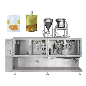 Horizontal multi function pouch spout bag form fill seal ffs packaging machine for coffee powder detergent liquid