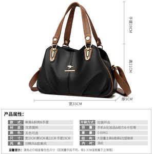 Luxury Ladies PU Leather Top Handle Satchel Ladies Shoulder <b>Tote</b> Bags Handbags for Women - Product Image 5