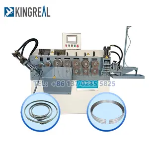 Efficiënte Loopring Maken Machine Scheren Met Afschuining Lasverbinding Spoel Hoge Snelheid Klemring Vormen Machine