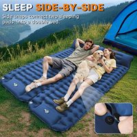 Matelas gonflable ultraléger Source Factory avec pompe intégrée |   Conception compacte en nylon imperméable de 5 pouces d'épaisseur pour