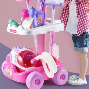 Chariot de nettoyage pour enfants avec aspirateur, balai et outils de nettoyage pour la maison - Product Image 5