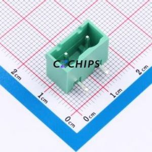 MX2EDGRC-7.62-02P-GN01-Cu-A Plug-in Terminal Block Through hole,P=7.62mm Board-to-Board / Socket - Closed 1x2P 7.62mm Green - Product Image 1