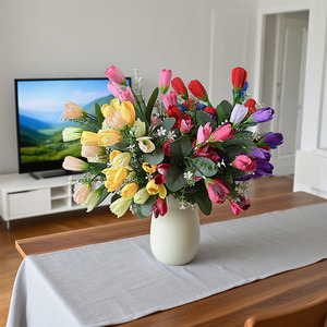 Jade Horizon Handmade Artificial Silk <strong>Magnolia</strong> 50cm Modern High Durability Environment-Friendly Reusable <strong>Table</strong> Valentine's Day - Product Image 4