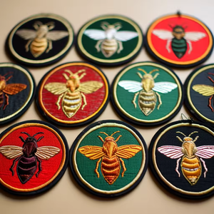 Échantillons gratuits veste en tissu personnalisée vêtements patchs brodés casquettes en tissu badges fer <span class=keywords><strong>sur</strong></span> badges de <span class=keywords><strong>broderie</strong></span> - Product Image 3