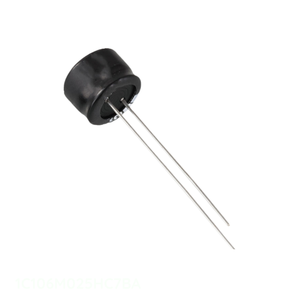 Condensador Original de Orificio Pasante 1C106M025HC7BA 10 uF CAP ALUM 10UF 20% 25V RADIAL TH - Product Image 1