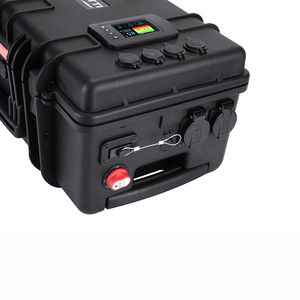 2000W Trạm điện cầm tay với lưu trữ Xe đẩy LiFePO4 gồ ghề pin lithium Xe đẩy thuyền ngân hàng Vali biển - Product Image 3