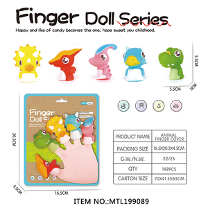 Mô Phỏng Khủng Long Tay Con Rối Mềm Cao Su Ngón Tay Con Rối Đồ Chơi Bé Silicone PVC Động Vật Ngón Tay Đồ Chơi Cho Đảng - Product Image 5