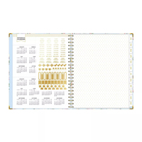 Cuaderno de Lujo Personalizado de Alta Calidad con Logotipo en Lámina Dorada, Encuadernación Espiral A5, Agenda Diaria, Papel Ecológico, Impresión Digital CMYK 80