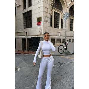 Pantalon de costume blanc pour femme, pantalon de costume blanc élégant - Product Image 4