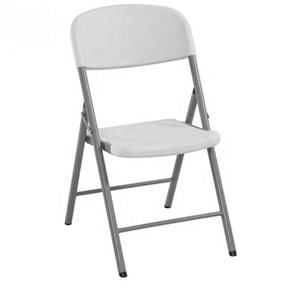 Sillas plegables portátiles de plástico blanco para exteriores, venta al por mayor - Product Image 2