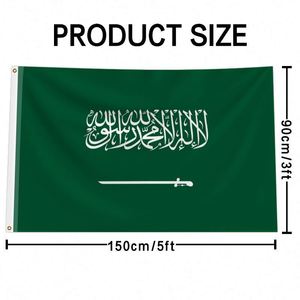 Promotion on Custom 3x5 <b>Flags</b> of All Countries Car Ready to Ship Saudi Arabia <b>Flags</b> in Polyester Custom Logo Included - Product Image 2