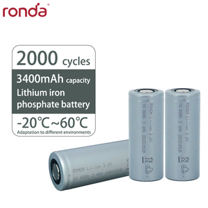 Bateria de Alto Desempenho 26650 LiFePO4 3400mAh Bateria Cilíndrica Recarregável - Product Image 2