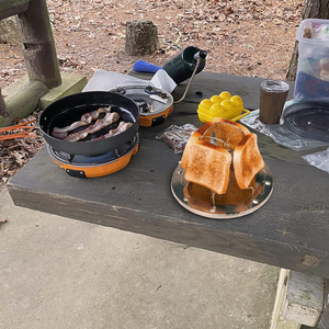 Tostador Plegable <span class=keywords><strong>para</strong></span> <span class=keywords><strong>Camping</strong></span>, de Acero Inoxidable, con Soporte <span class=keywords><strong>para</strong></span> 4 Rebanadas, <span class=keywords><strong>para</strong></span> Picnic - Product Image 5