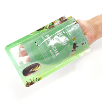 Pochette debout refermable personnalisée avec finition brillante et fenêtre transparente pour les produits alimentaires en noix