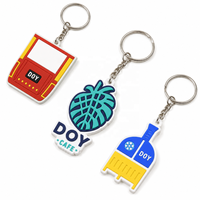Sleutelhangers Groothandel Op Maat 3D Kawaii Logo Zachte PVC Rubber Sleutelhangers voor Promotionele Cadeaus