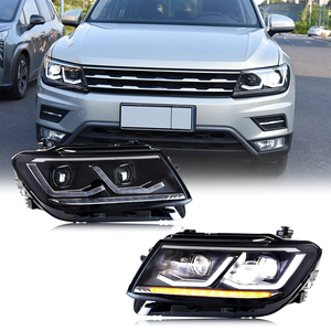 Per Volkswagen <span class=keywords><strong>Tiguan</strong></span> L 2017 2018 2019 <span class=keywords><strong>2020</strong></span> 2021 luce anteriore aggiornamento luce frontale a LED gruppo faro DRL - Product Image 1