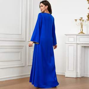 Abaya à perles tendance 2024, motif modeste, vêtements islamiques, caftan marocain, gamis, robe musulmane pour femmes, robe arabe, Dubai musulman - Product Image 5