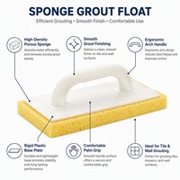 Éponge à mastic en mousse EVA avec poignée ergonomique, outil de finition pour le jointoiement des carreaux muraux et de sol