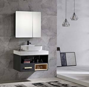 Wall Mount Mewah Modern <span class=keywords><strong>32</strong></span> Inci, Kabinet Kamar Mandi Hotel Wastafel Tunggal - Product Image 2