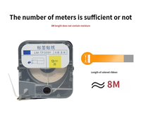 Berlaku untuk Mesin Label MAX Label Machines LM-370/380E/390A/550E Stiker Label