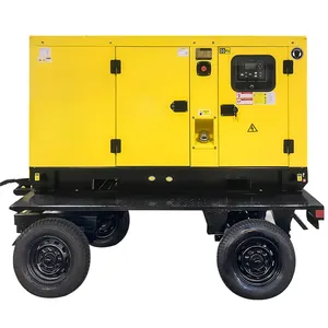 100/200/300/500 Kva Continouse Use Soundproof Genset With Cummins Engine Super Silent Trailer Type Mobile Diesel Generator Set