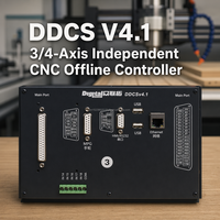 Controlador de Movimiento Independiente JLE CNC TECH DDCS V4.1, Compatible con Interfaz USB CNC, 3 y 4 Ejes para CNC