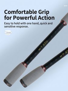 <span class=keywords><strong>Canne</strong></span> <span class=keywords><strong>à</strong></span> <span class=keywords><strong>pêche</strong></span> télescopique portable en fibre de carbone pour la <span class=keywords><strong>pêche</strong></span> en <span class=keywords><strong>mer</strong></span> avec poignée en EVA, guides rigides légers et utilisation polyvalente - Product Image 4