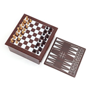 Nuevo Diseño Multifuncional <span class=keywords><strong>de</strong></span> Madera, <span class=keywords><strong>Juego</strong></span> <span class=keywords><strong>de</strong></span> <span class=keywords><strong>Mesa</strong></span> 15 en 1, 10 en 1, Ajedrez, Backgammon, Ludo, Damas, Serpientes <span class=keywords><strong>y</strong></span> Escaleras, Mancala, Personalizable - Product Image 4