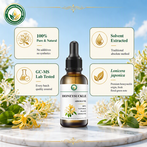 Absolue de Chèvrefeuille Premium (Lonicera Japonica) Certifiée Naturelle Parfum Floral Conformité Mondiale pour la Formulation de Parfums - Product Image 1