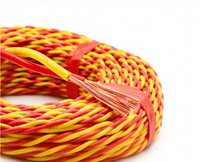 Fil carré torsadé en cuivre pur, résistant au feu, pour lampe, fil flexible d'alimentation