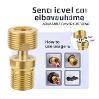 Robinet de douche universel transfrontalier réglable, avec joint de correction d'angle excentrique et de diamètre, pour baignoire