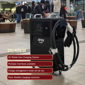 Afax Xách Tay 30Kw DC Nhanh Chóng Sạc Trạm CCs1 CCs2 Gbt DC EV Sạc Cho Điện Thoại Di Động Xe Điện Sạc - Product Image 2