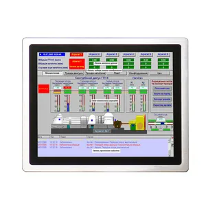 IPC 17 inç ön panel su geçirmez Ip65 dokunmatik ekran paneli pc için gömülü montaj