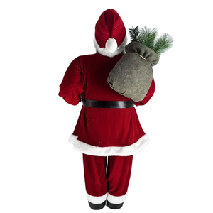 Babbo Natale Decorativo da 120 cm in Piedi con Sacco di Regali Ornamento Natalizio Tradizionale per Feste - Product Image 2
