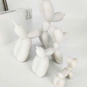 Pronto per la Spedizione: Giocattolo da Dipingere a Forma di <span class=keywords><strong>Cane</strong></span> e Orso, Figurina Artistica DIY in <span class=keywords><strong>Resina</strong></span> Bianca, Decorazione per la Casa - Product Image 2
