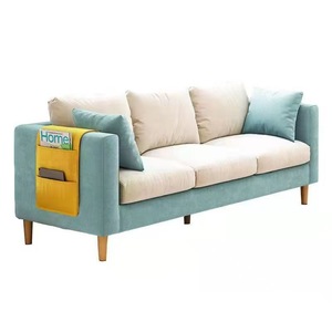 Modern <b>Fabric</b> Sofa 3 Seater Upholstered Foam Filling Living Room Furniture For Small Apartment Rental Home Decor - Product Image 2